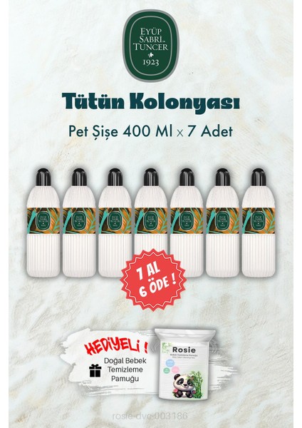 400 ml Pet Şişe Tütün Kolonyası Rosıe Hediye