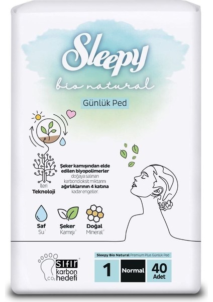 Bio Natural Premium Plus Günlük Ped Normal 8x40=320 Adet