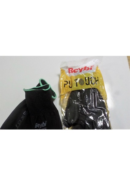 Pu Touch Polyester Örme Iş Eldiveni Medium No:8 Siyah (2çift) indirimleri