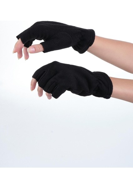 Turuncu unisex sıcak ve rahat polar eldiven, soğuk havalar için ideal tercih indirimleri