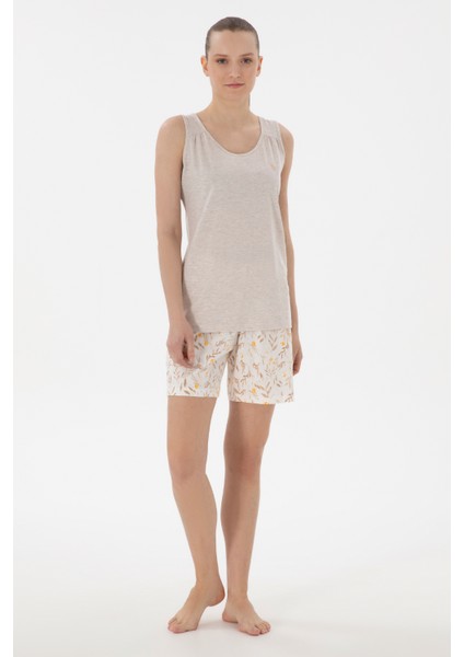 Kadın Bej Pijama Takım 50312914-VR011