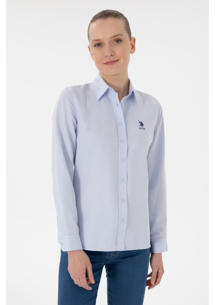 Kadın Açık Mavi Gömlek Basic 50298095-VR003