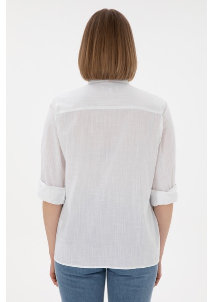 Kadın Beyaz Gömlek Basic 50307694-VR013 indirimleri