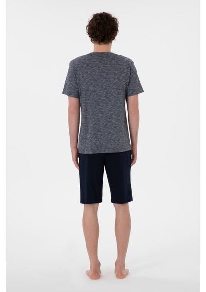 Erkek Lacivert Pijama Takım 50309274-VR033 indirimleri
