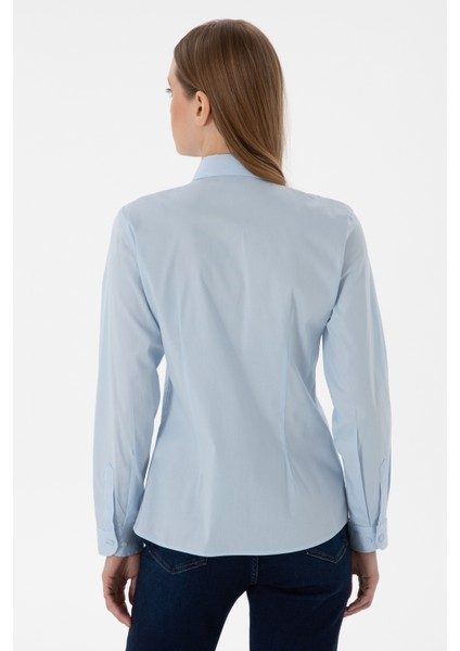 Kadın Açık Mavi Gömlek Basic 50298091-VR003 indirimleri