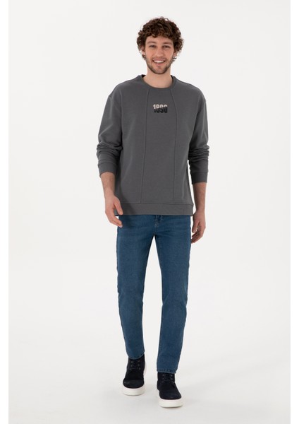 Erkek Antrasit Sweatshirt 50293430-VR006 fırsatları