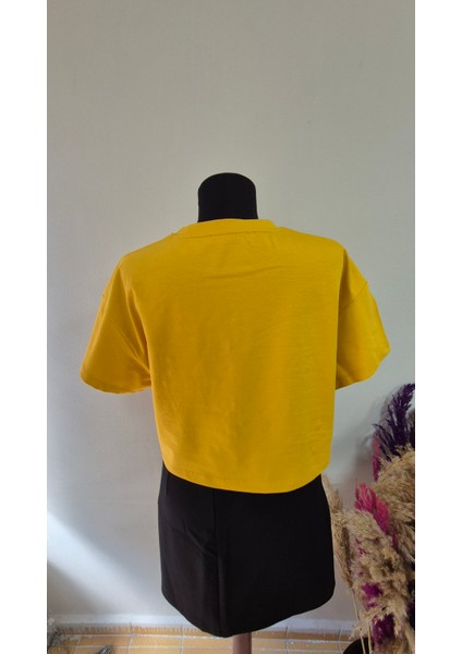 Nakışlı Crop T-Shirt fiyatları