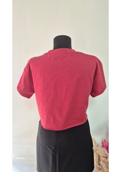 Nakışlı Crop T-Shirt fiyatları