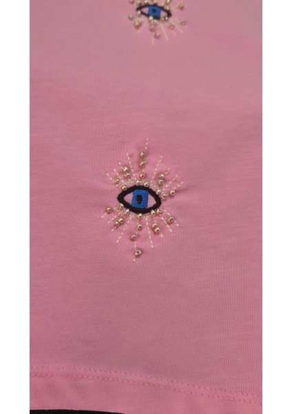 Nakışlı Crop T-Shirt modelleri
