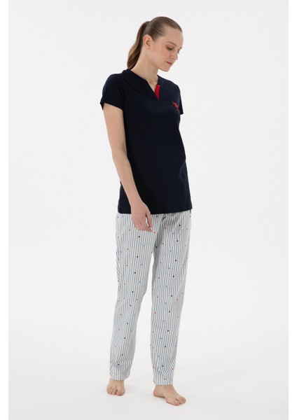 Kadın Lacivert Pijama Takım 50312909-VR033