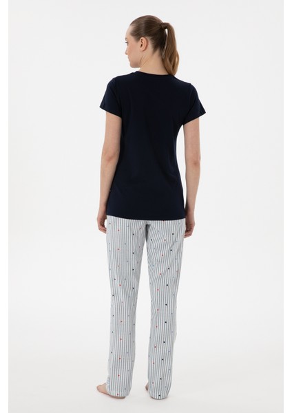 Kadın Lacivert Pijama Takım 50312909-VR033