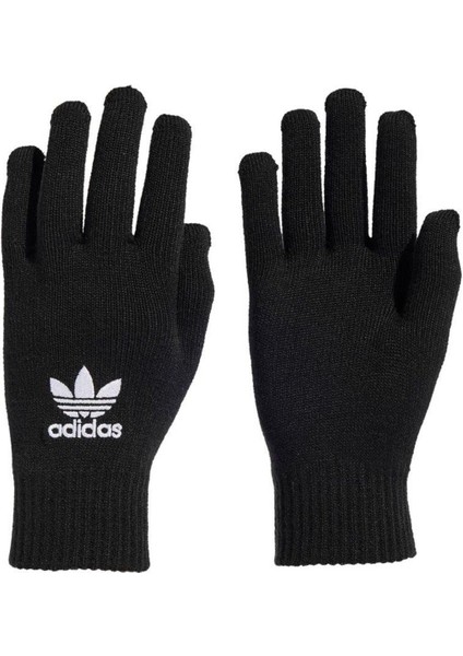 Siyah rahat ve şık eldivenler, günlük kullanım için ideal, polyester dokuma malzeme