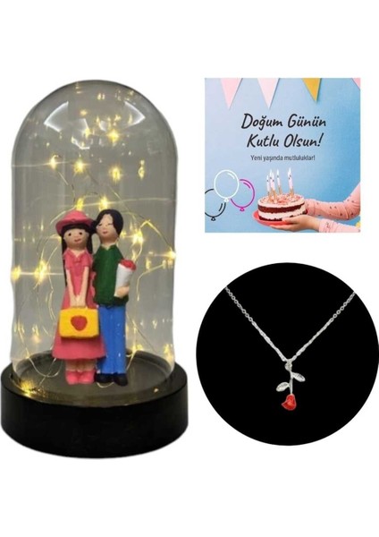 Sevgiliye Hediye Özel Hediye Dekoratif Fanus Hediyelik