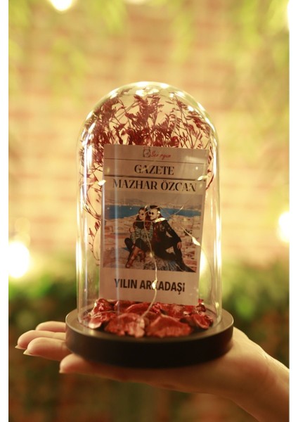 Sevgiliye Hediye Özel Hediye Dekoratif Fanus Hediyelik