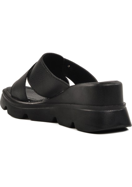 Siyah Yüksek Taban Kadın Terlik PC-7535 Z fırsatları