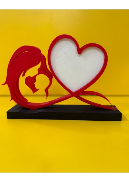Anneler Gününe Özel Anne Çocuk Kalp Temalı Ister Biblo Ister Çerçeve Plastik fiyatları