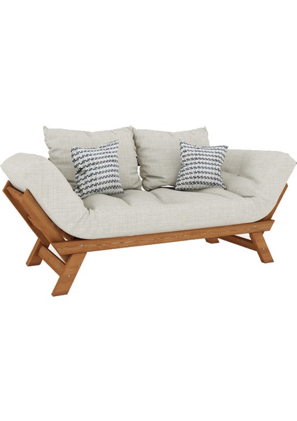 Fonksiyonel Yataklı Otantik Doğal Ahşap Kanepe Teak Renk indirimleri