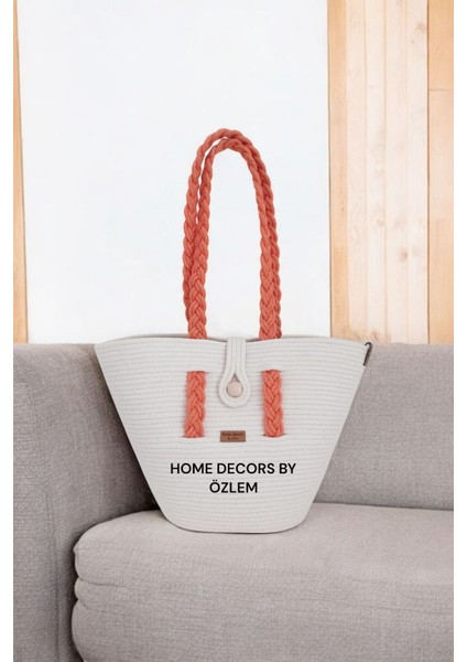 Hasır Çanta Omuz Çantası Plaj Çantası El Emeği Handmade Tasarım Tarz Yaz MODA-30CMX40-42CM