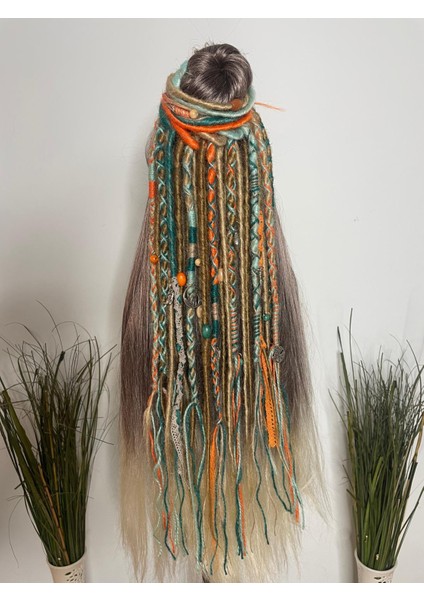 30 Lu Rasta Toka - Bal Köpüğü & Karamel & Turuncu & Yeşil & Su Yeşili