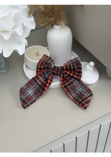 Turuncu Klipsli Kurdele Fiyonklu Toka fiyatları