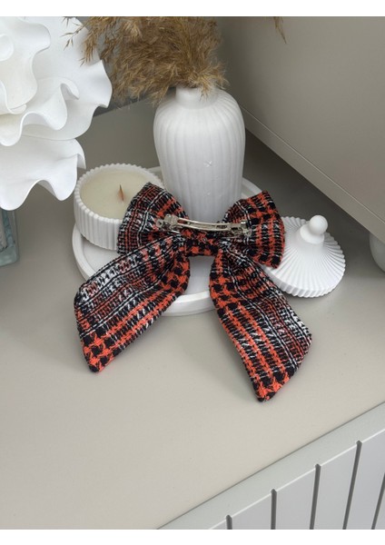 Turuncu Klipsli Kurdele Fiyonklu Toka modelleri