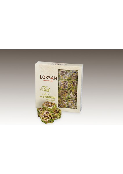 Antep Fıstık Kaplamalı Kremalı Antep Fıstıklı Sarma Lokum 300GR (Fıstık Resitali)