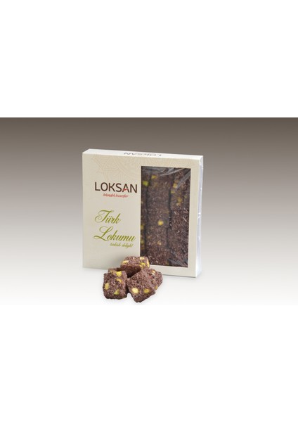 Kakaolu Hindistan Ceviz Kaplamalı Antep Fıstıklı Lokum 300GR (Fıstık Resitali)