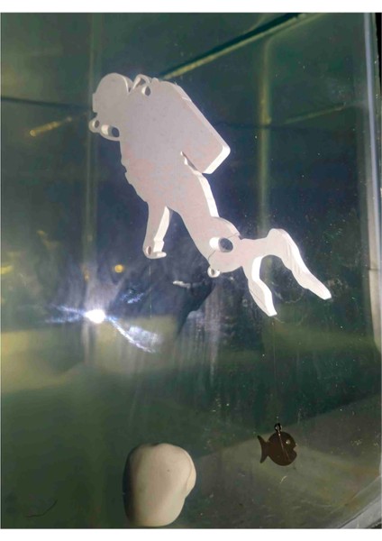 Dalgıç Pla Tasarım 10 cm Akvaryum Dekoru 2 Adet ( Mini Balık Hediyeli 1 Adet ) fiyatları