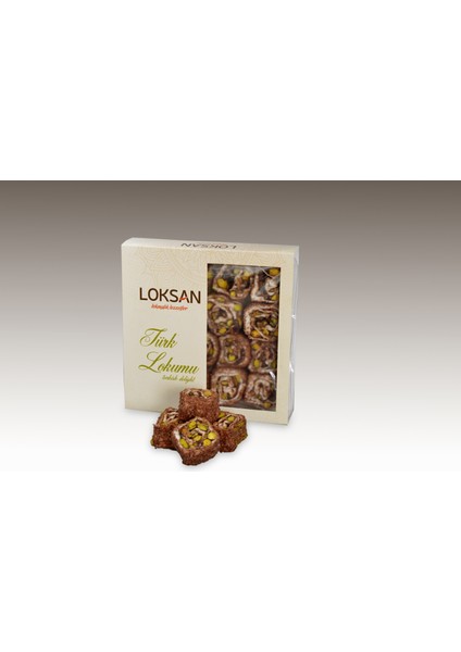 Kakaolu H. cevizi Kaplamalı Kremalı Antep Fıstıklı Sarma Lokum 300 gr (Fıstık Resitali)