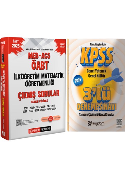 2025 Meb-Ags İlköğretim Matematik Çıkmış Sorular (Hibrit) 2025 Çözümlü 3 Deneme