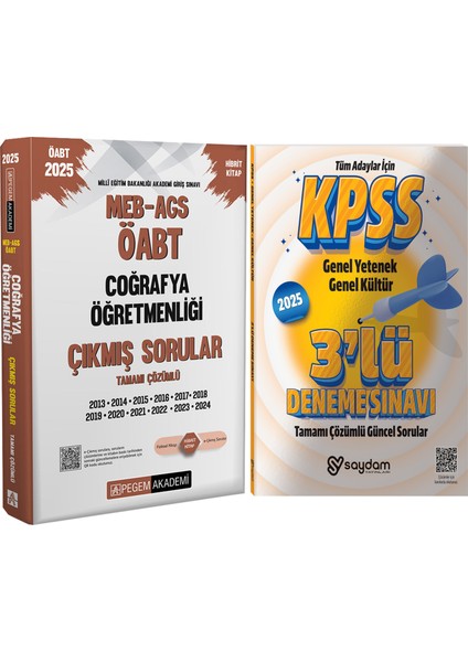 2025 Meb-Ags Öabt Coğrafya Öğretmenliği Çıkmış Sorular (Hibrit) Çözümlü 3 Deneme