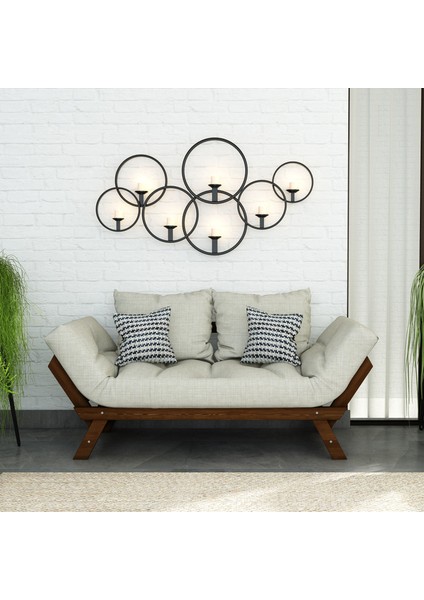 Fonksiyonel Yataklı Otantik Doğal Ahşap Kanepe Ceviz Renk fiyatları