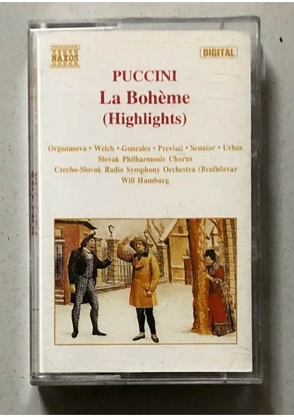 Puccini La Boheme (Highlights) Kaset (Orjinal Dönem Baskı)