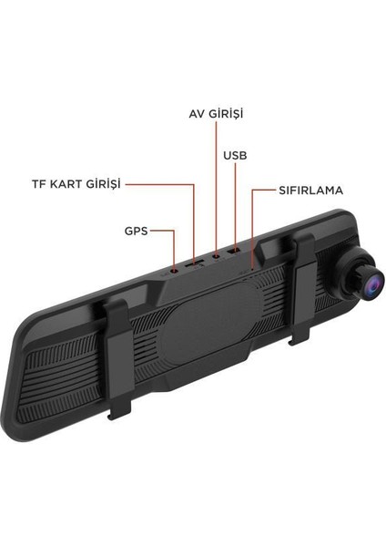 M9/9903 Araç Içi 9.6inç Dokunmatik Dikiz Ayna Wifi Gece Görüşü Ön Iç ve Arka Araç Kamerası indirimleri
