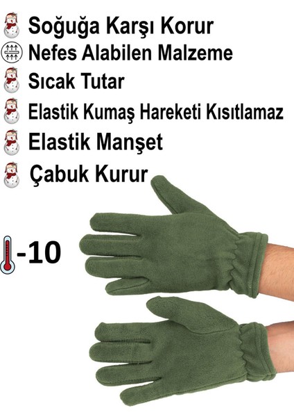 Yumuşak polar uzun eldiven, sıcak ve rahat, haki renk, pamuklu kumaş, kış aksesuarı fiyatları