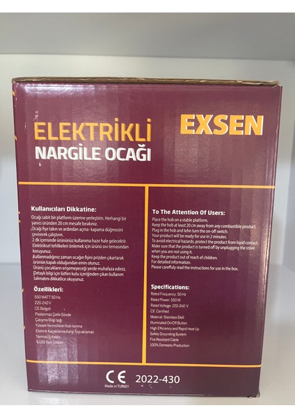 Elektrikli Nargile Köz Ocağı