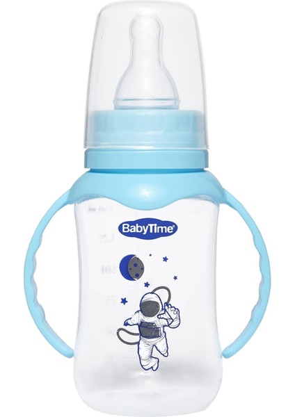 Pp Kulplu Silikon Damaklı Biberon (150 Ml.)