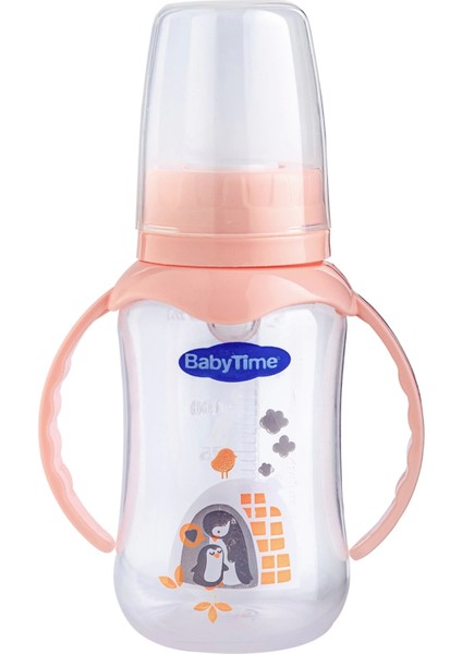 Pp Kulplu Silikon Kiraz Uçlu Biberon (150 Ml.)