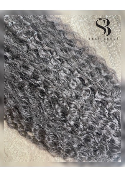 Rus Afro Dalgası Lastikli At Kuyruğu Saç Tokası - Koyu Kahve modelleri