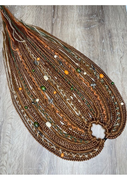 Rasta Mix Afrika Örgü Toka 36 Lı - Bakır