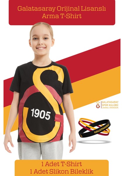 Orijinal Lisanslı Büyük Logo Çocuk T-Shirt + Bileklik Set Hediyelik Ahşap Kutulu fiyatları