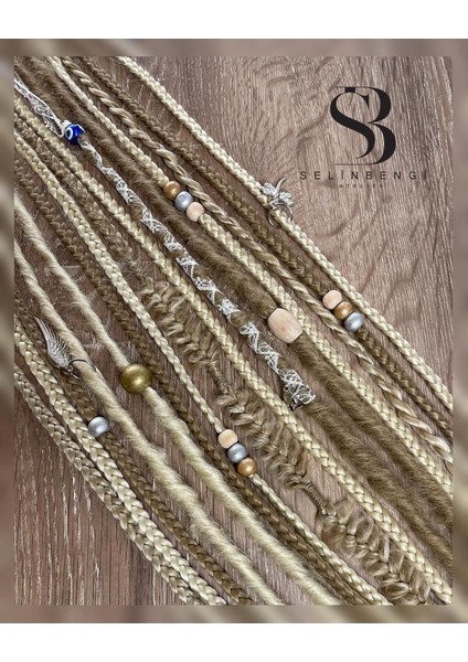 Rasta Mix Afrika Örgü Toka 15'li 50CM - Açık Küllü Kumral & Platin fiyatları