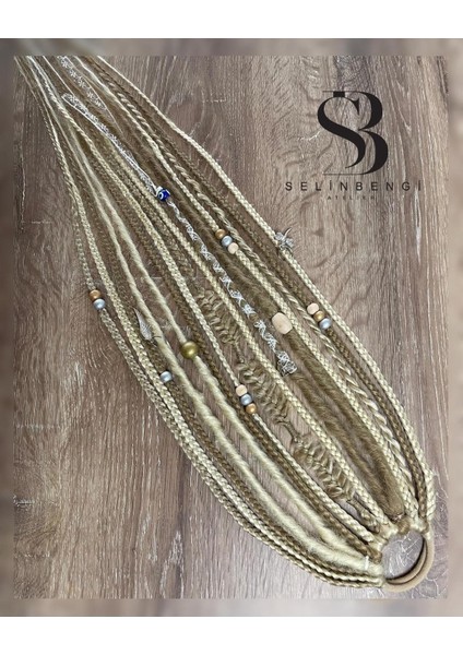 Rasta Mix Afrika Örgü Toka 15'li 50CM - Açık Küllü Kumral & Platin fırsatları