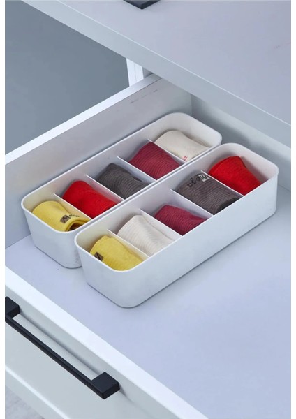 ( 3 Adet ) 5 Bölmeli Düzenleyici, Dolap-Çekmece Içi Organizer Saat,takı,iç Çamaşırı Düzenleyici fiyatları