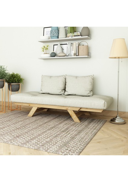 Fonksiyonel Yataklı Otantik Doğal Ahşap Kanepe Renk modelleri