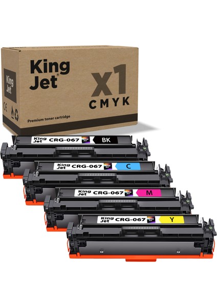 067 / CRG-067 Set Paket - Canon Uyumlu Muadil Toner