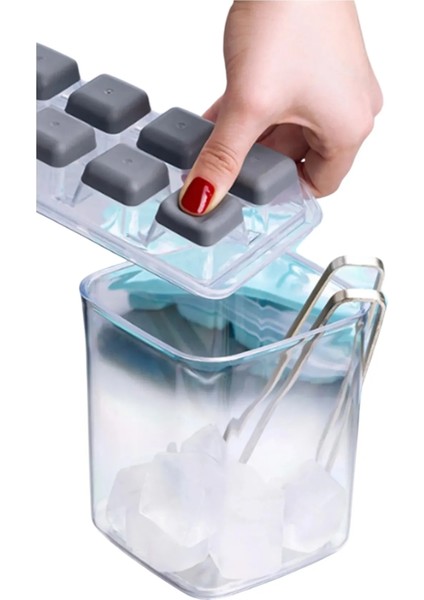 12'li Buz Kalıbı Buzluk Yapışmaz Bas Çıkar Parmak Buz Kalıbı- Buzluk fiyatları