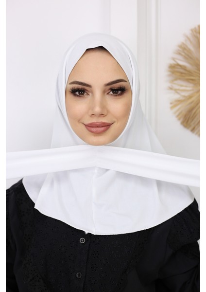 Çıtçıtlı Hazır Pratik Hijab Günlük ve Havuz Bone