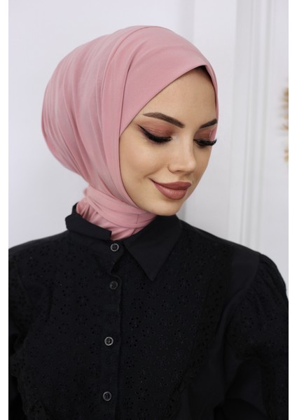 Çıtçıtlı Hazır Pratik Hijab Günlük ve Havuz Bone