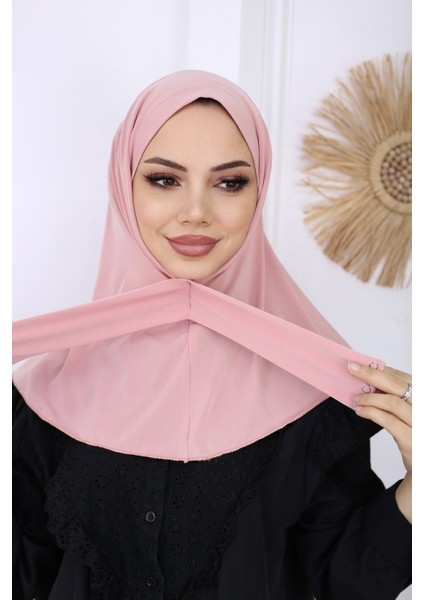 Çıtçıtlı Hazır Pratik Hijab Günlük ve Havuz Bone